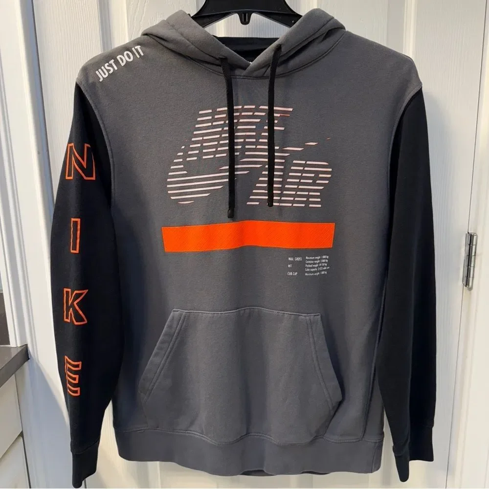 Nike Air Sportswear Gel Under Construction Hoodie Sweatshirt Size Large